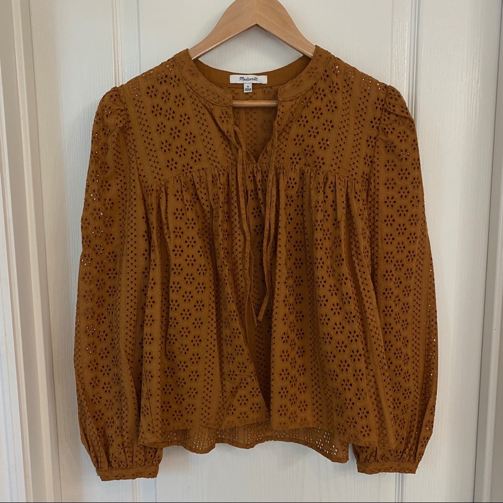 Madewell eyelet blouse